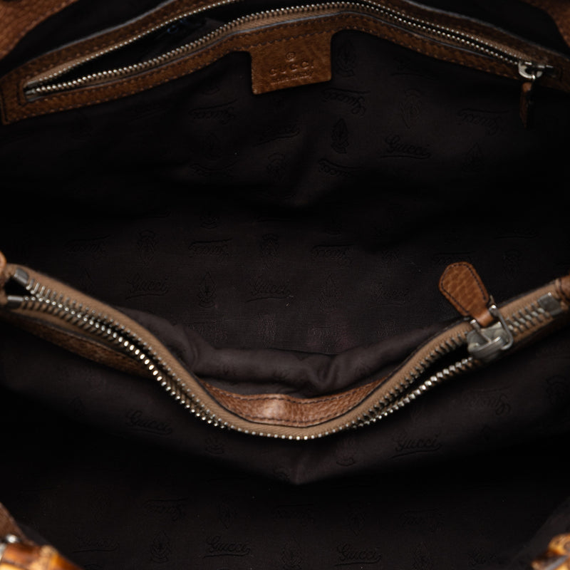 Medium Guccissima Trimmed Calfskin Bamboo Libeccio Tote - Image 4