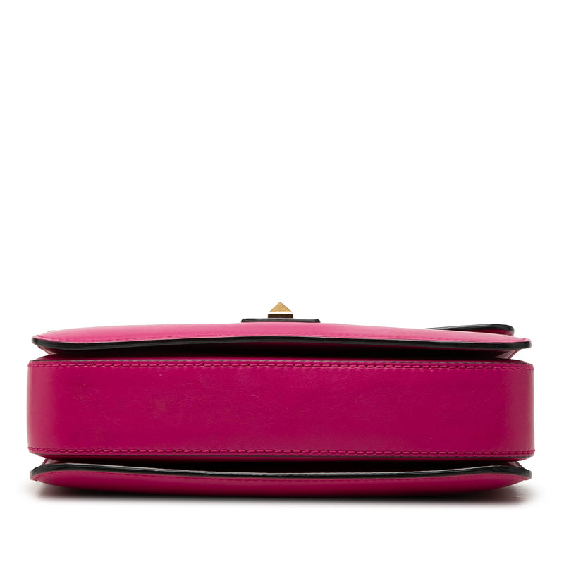 Leather B Rockstud Flap Shoulder Bag - Image 3