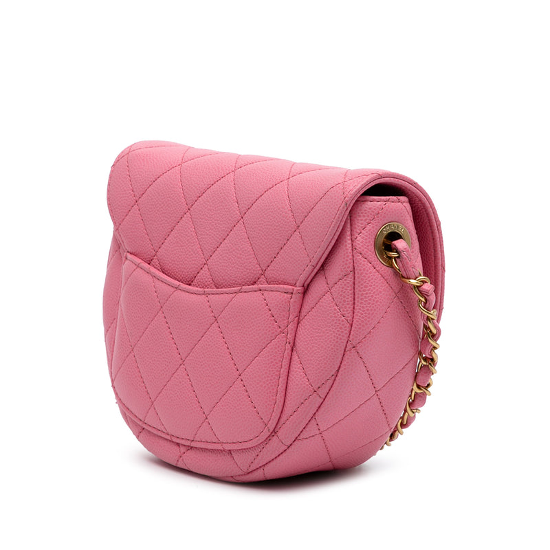 Mini CC Quilted Caviar Messenger Flap - Image 2