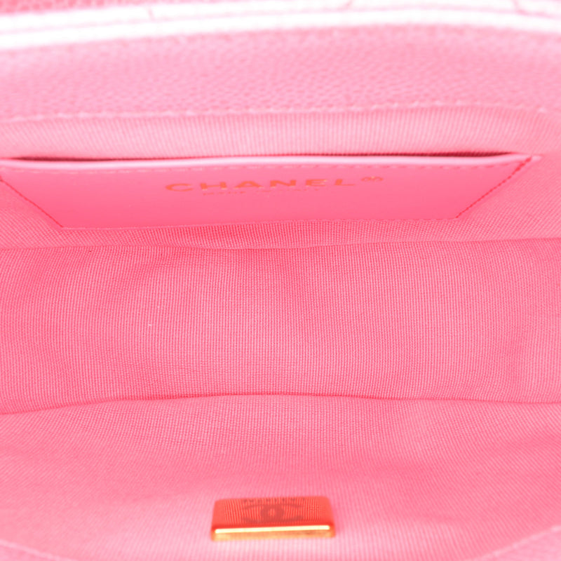 Mini CC Quilted Caviar Messenger Flap - Image 4