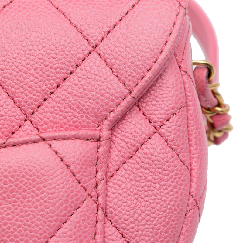 Mini CC Quilted Caviar Messenger Flap - Image 7
