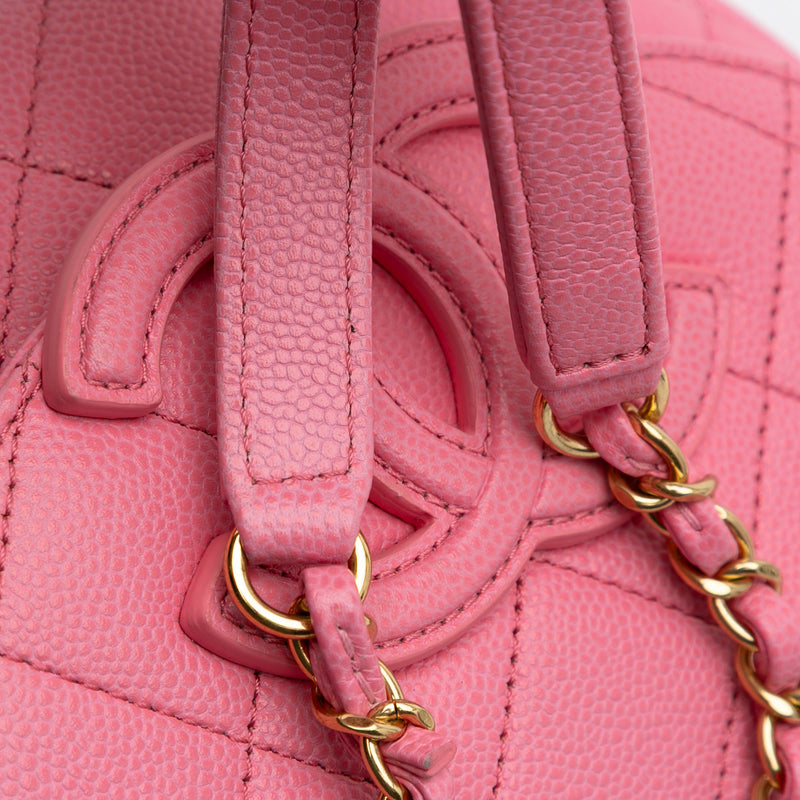 Mini CC Quilted Caviar Messenger Flap - Image 9