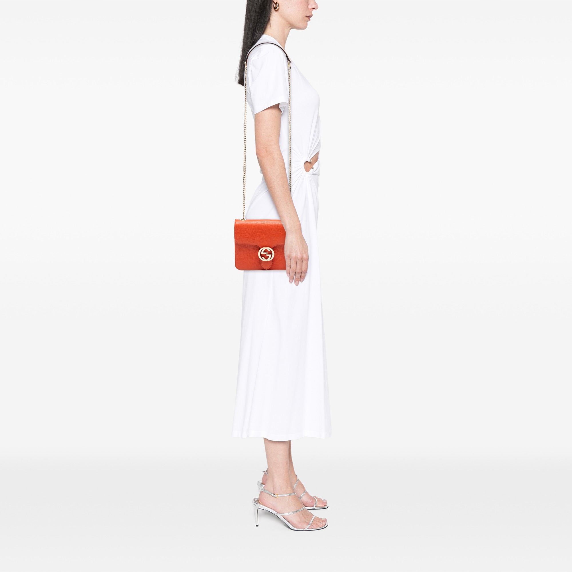 Small Dollar Calfskin Interlocking G Crossbody - Image 7