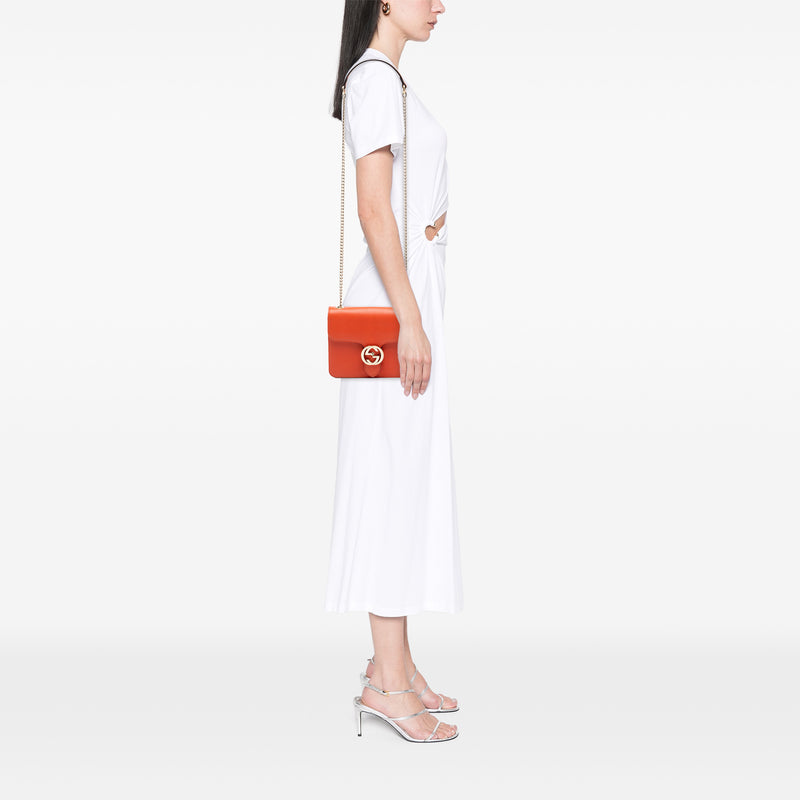 Small Dollar Calfskin Interlocking G Crossbody - Image 7