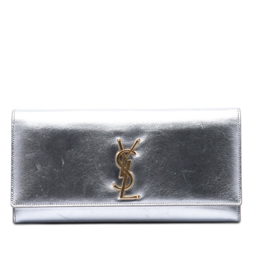 Smooth Metallic Calfskin Monogram Cassandre Clutch - Image 1