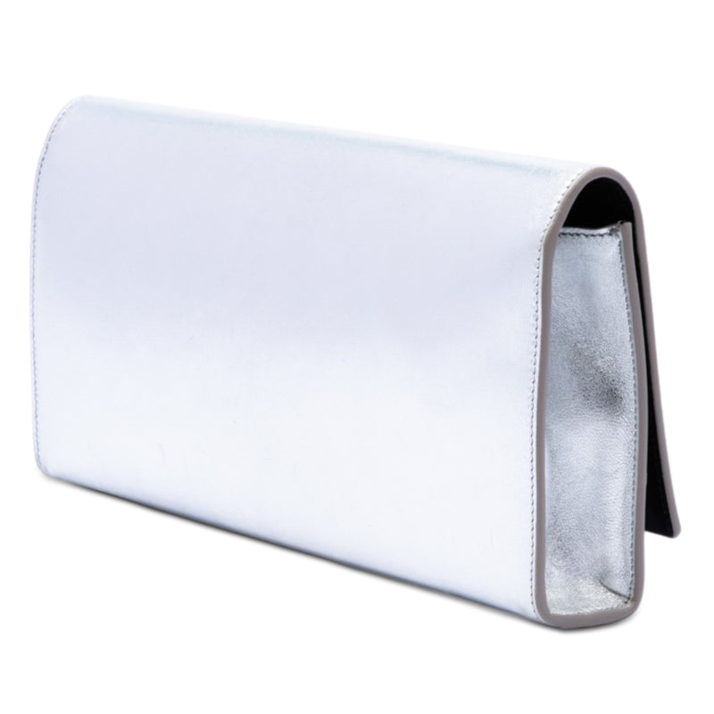 Smooth Metallic Calfskin Monogram Cassandre Clutch - Image 2