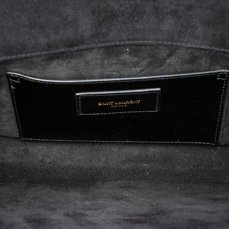 Smooth Metallic Calfskin Monogram Cassandre Clutch - Image 4