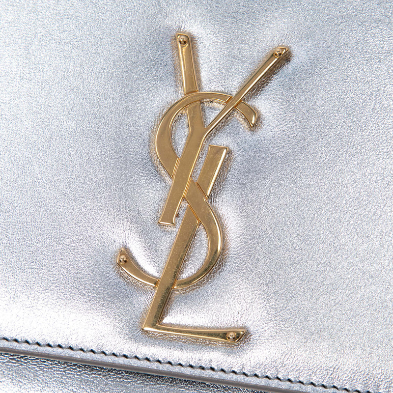 Smooth Metallic Calfskin Monogram Cassandre Clutch - Image 5