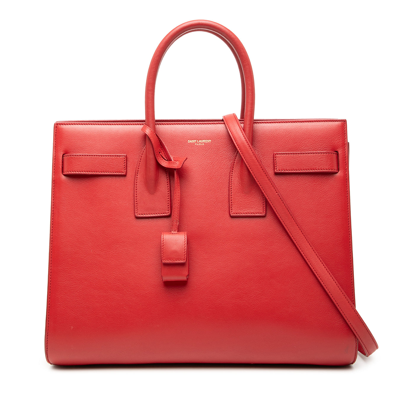 Small Leather Sac De Jour Satchel - Image 1