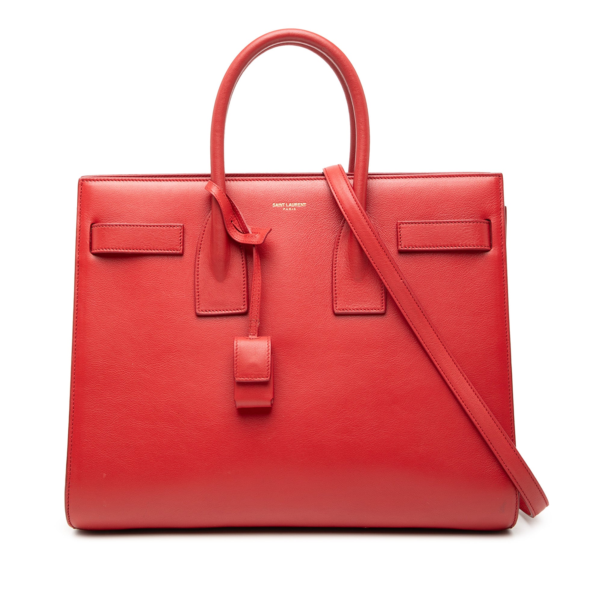 Small Leather Sac De Jour Satchel - Image 1