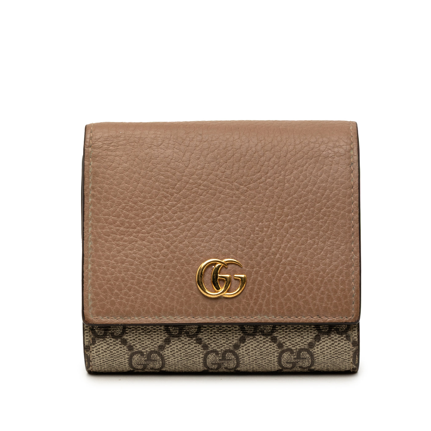 Bicolor GG Marmont Calfskin and GG Supreme Bifold Wallet - Image 1