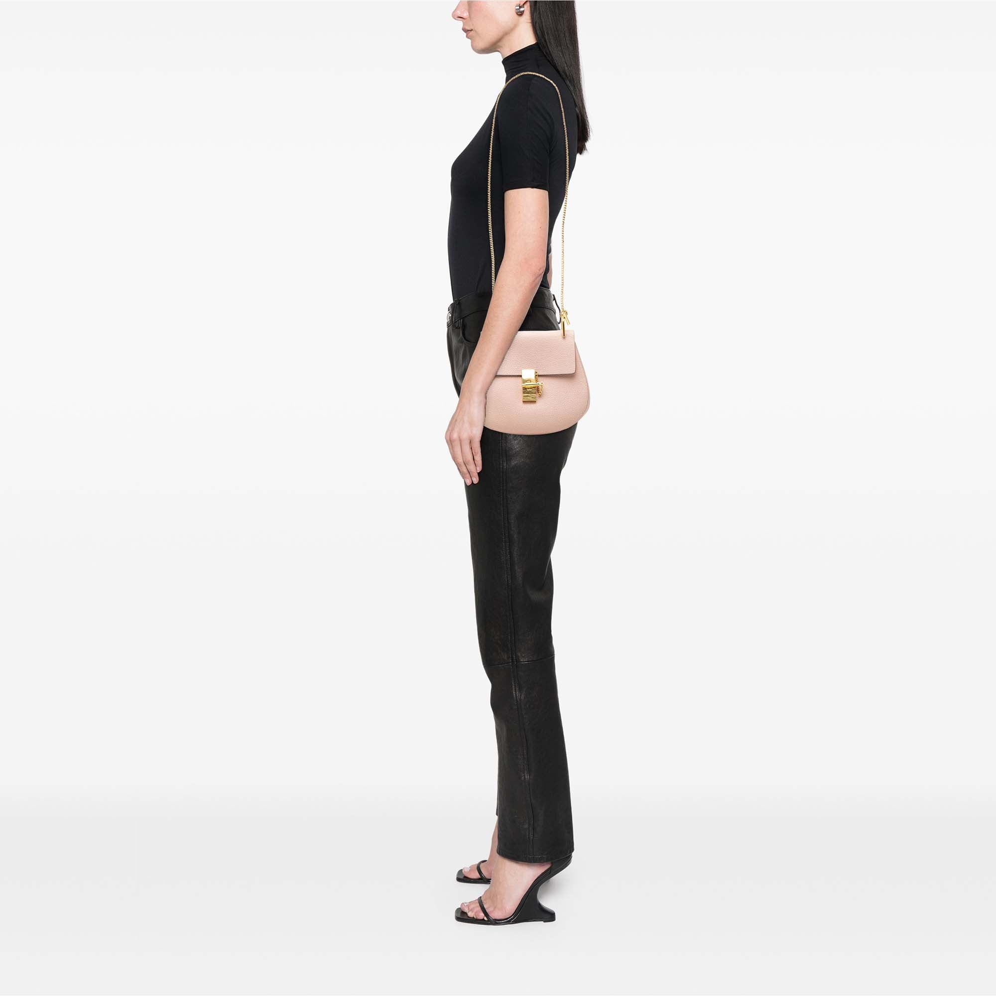 Small Grained Calfskin Drew Crossbody - Image 7