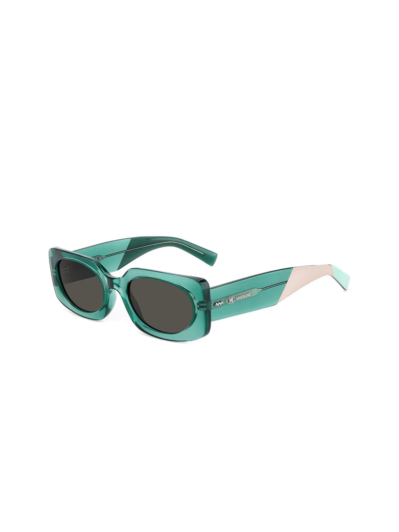 Missoni Mmi0169s1ed Logo-Stamped Acetate Sunglasses — Green
