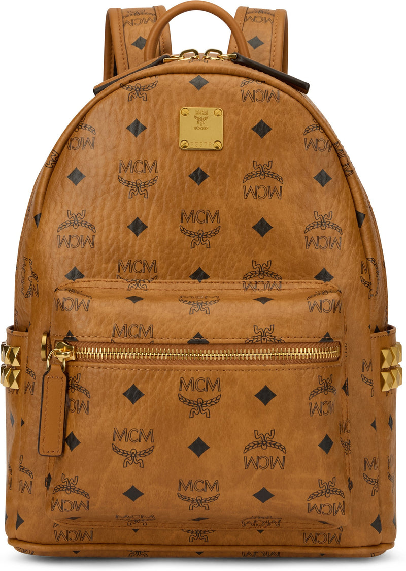 Mcm Stark Backpack — Brown Polyurethane