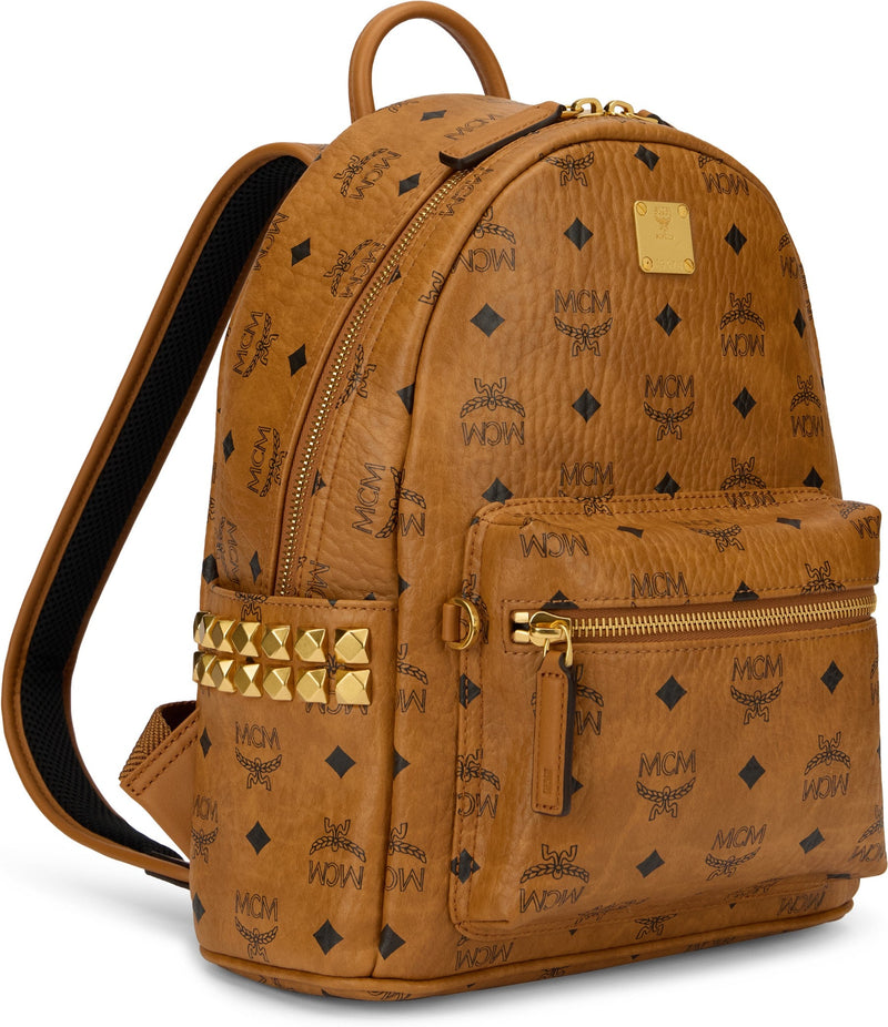 Mcm Stark Backpack — Brown Polyurethane