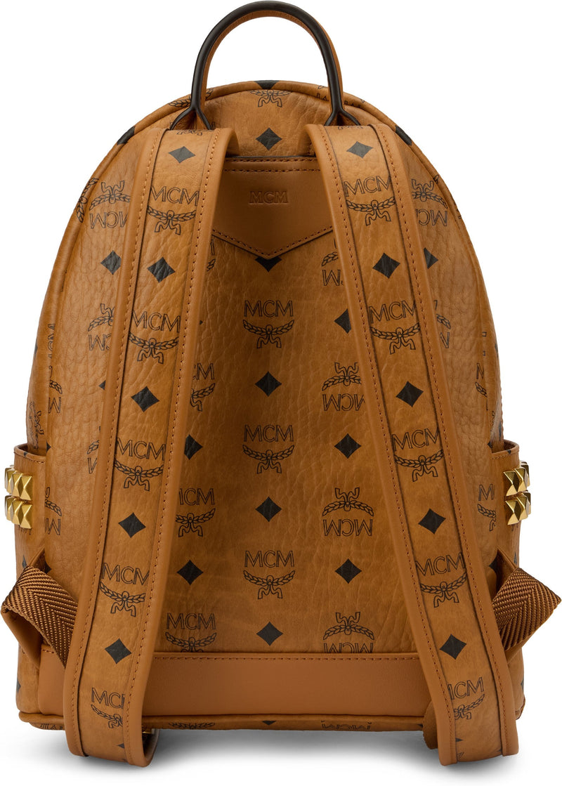 Mcm Stark Backpack — Brown Polyurethane