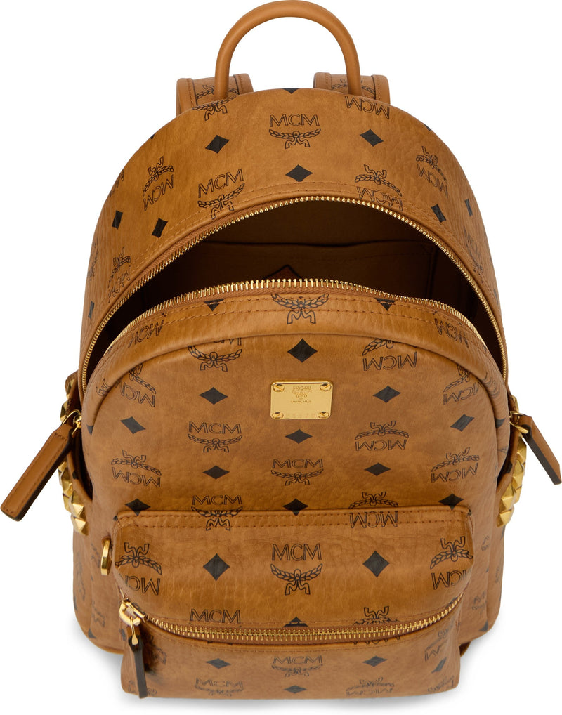Mcm Stark Backpack — Brown Polyurethane