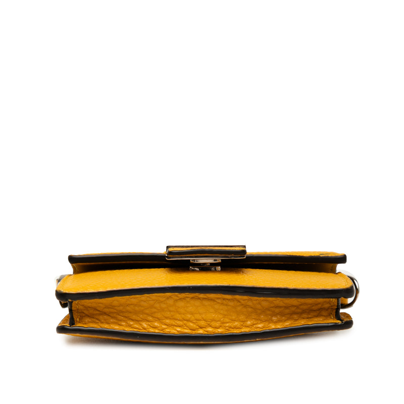 Micro Leather Flat Baguette Crossbody - Image 3