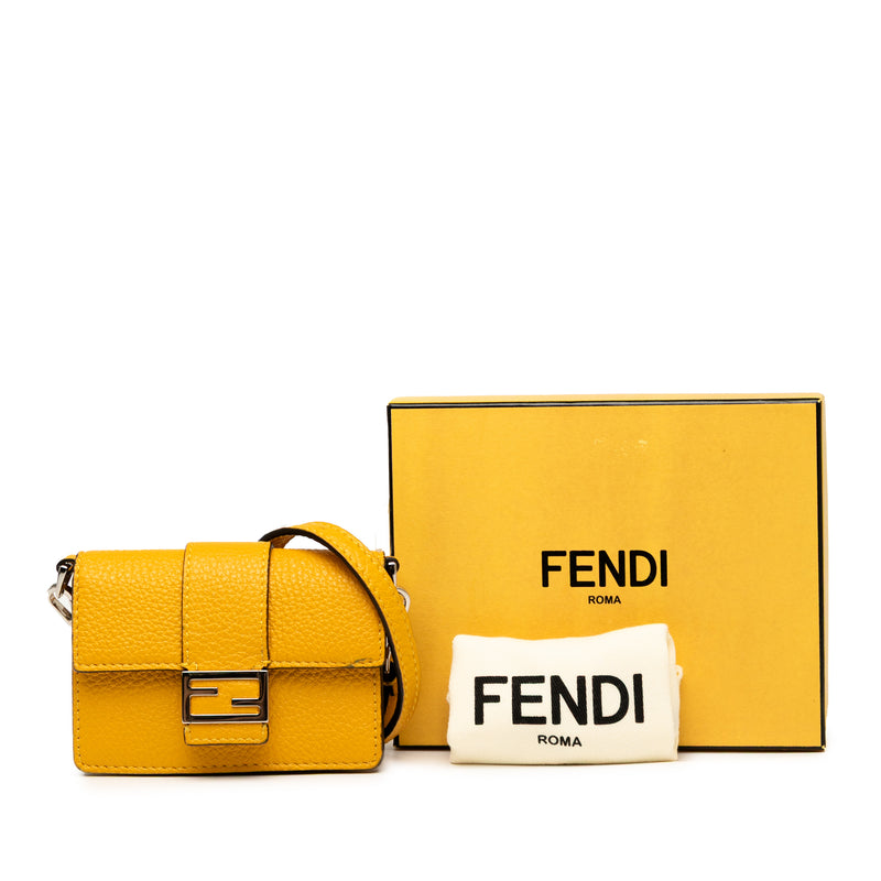 Micro Leather Flat Baguette Crossbody - Image 8