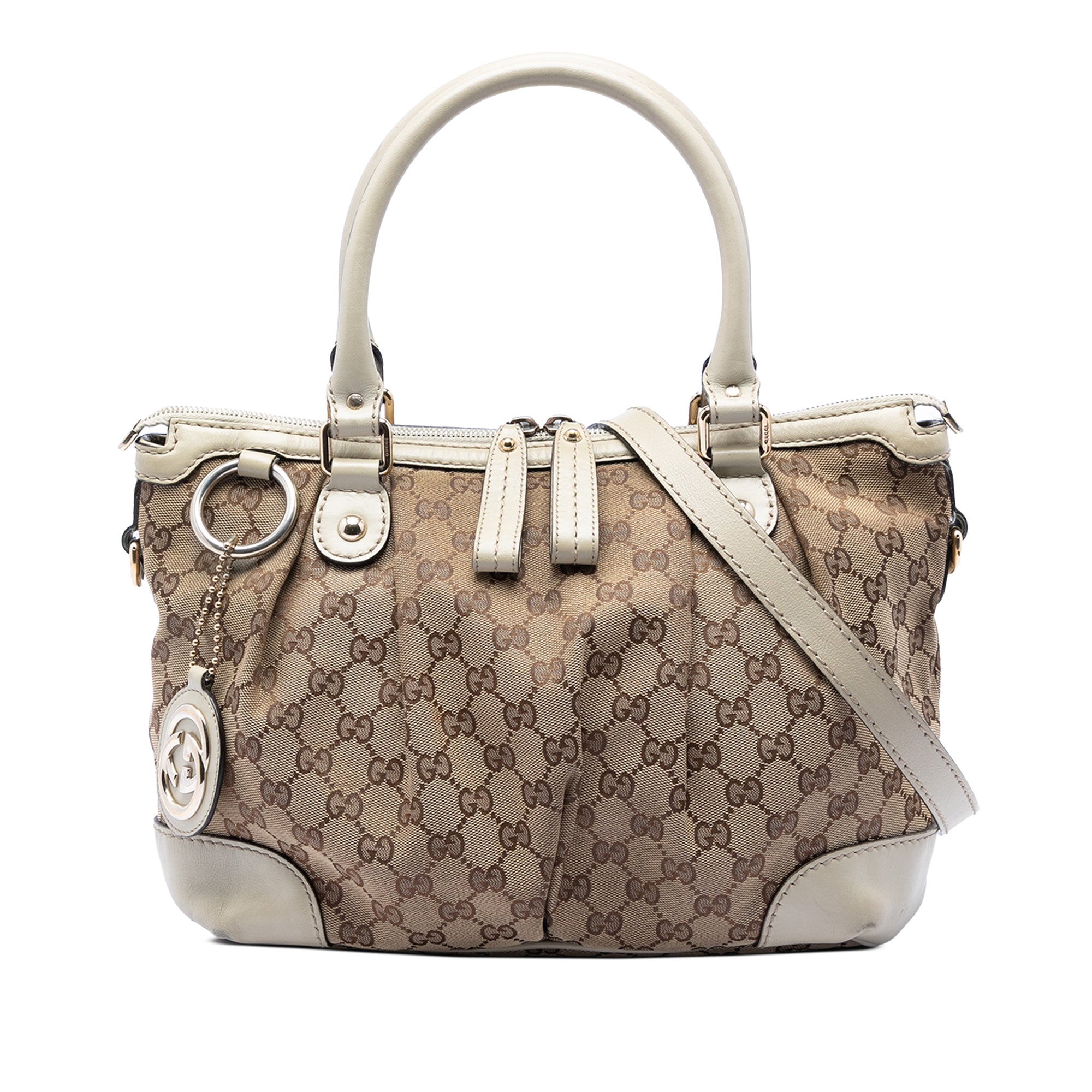 GG Canvas Sukey Satchel - Image 1