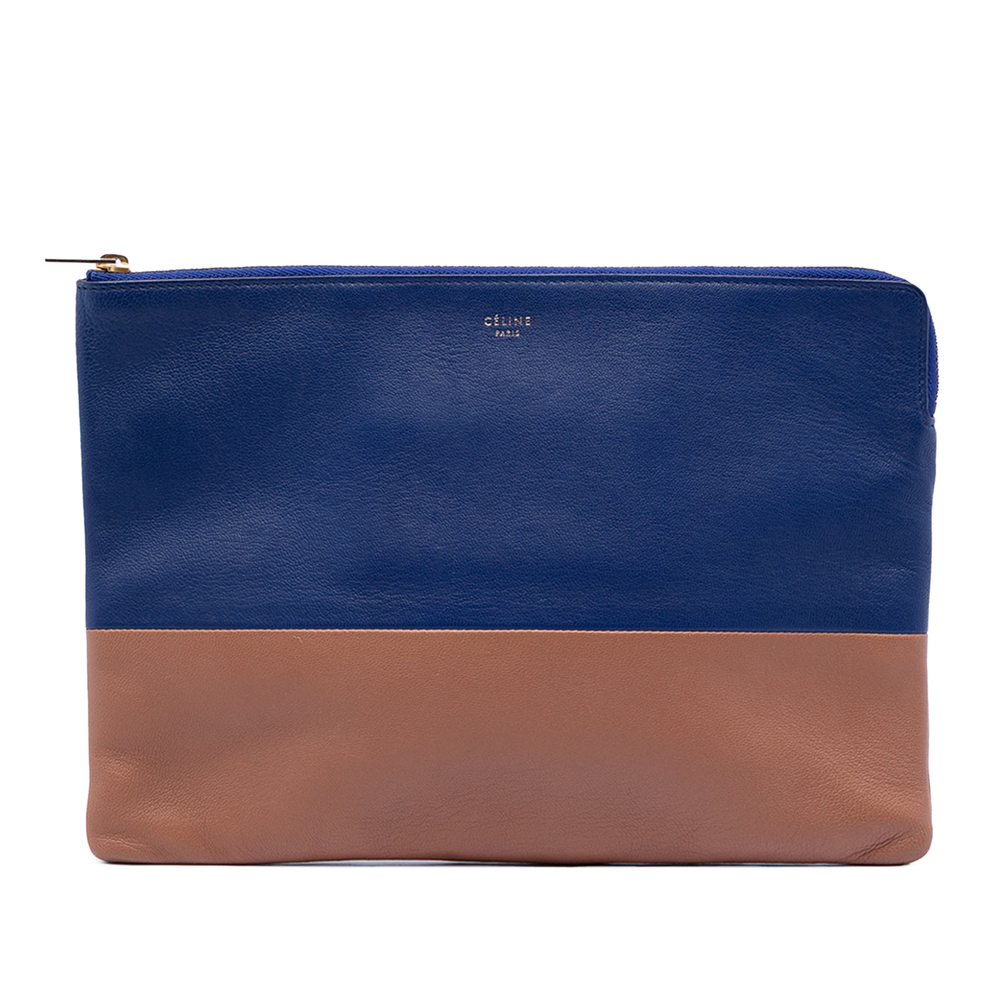 Bicolor Lambskin Solo Clutch - Image 1