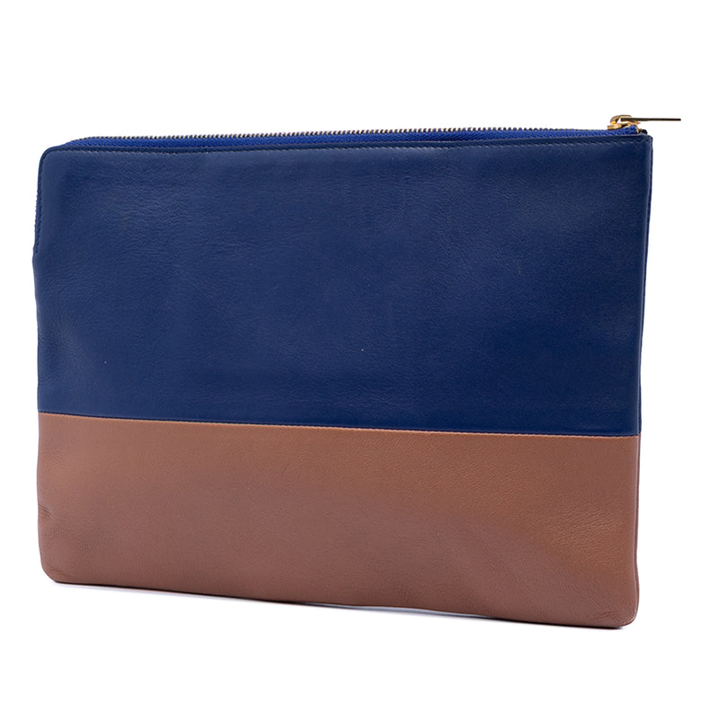 Bicolor Lambskin Solo Clutch - Image 2