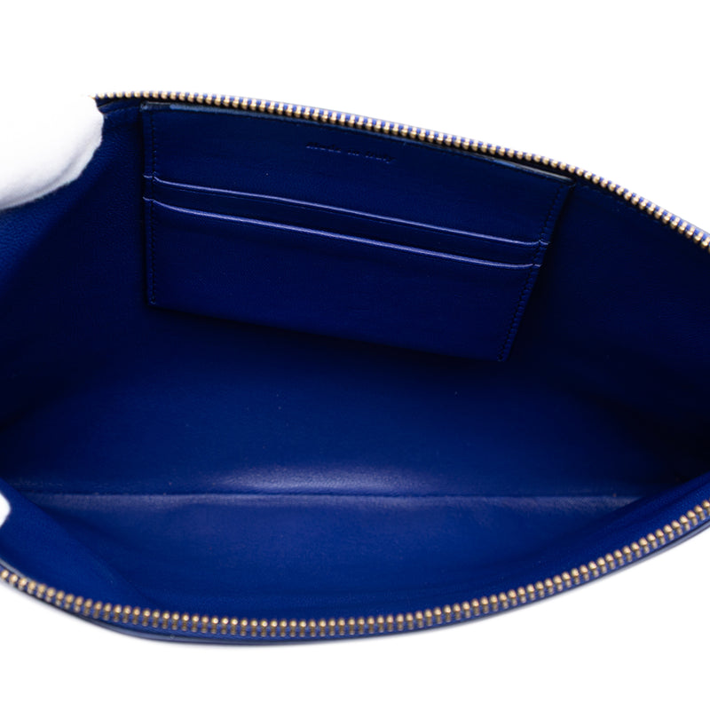 Bicolor Lambskin Solo Clutch - Image 4