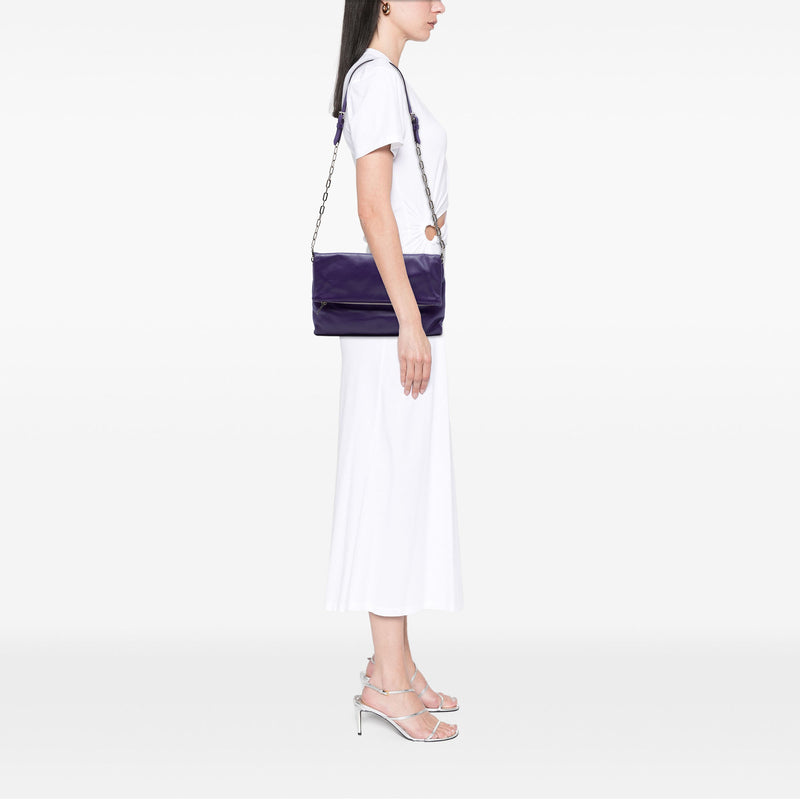 Soft Calf Fold Over Shoulder Bag - Image 6