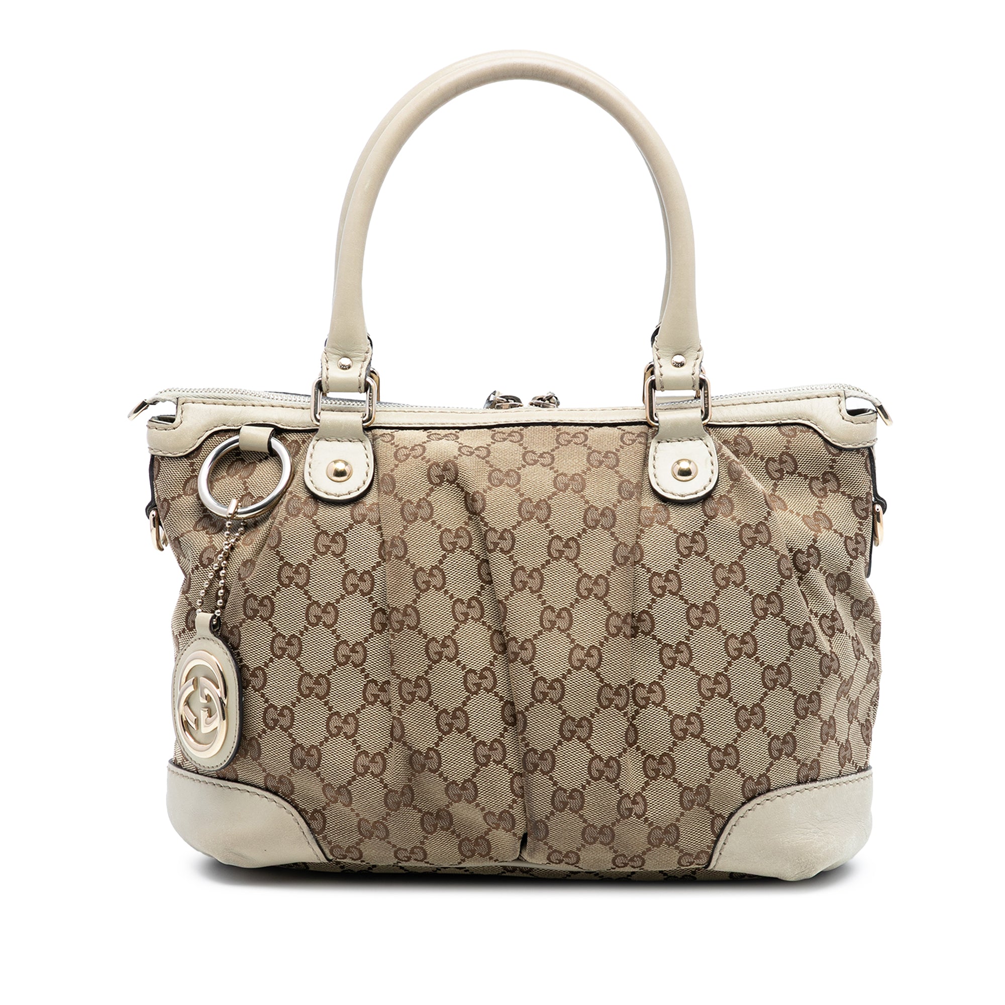 GG Canvas Sukey Satchel - Image 1