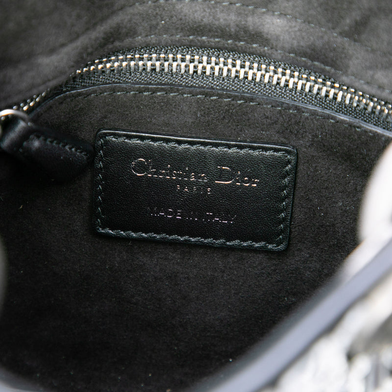 Mini Smooth Calfskin Embroidered Mosaic of Mirrors Lady Dior - Image 5