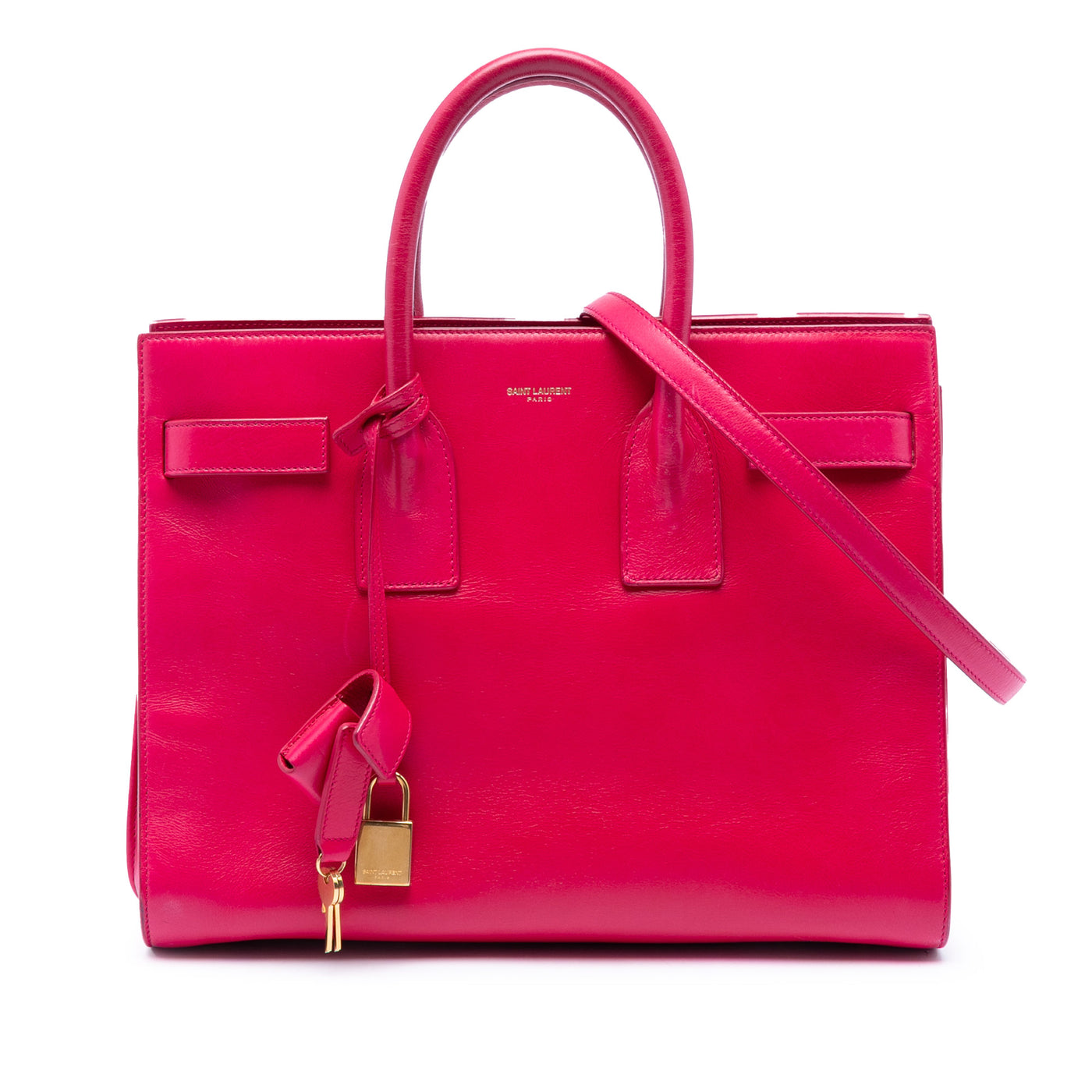 Small Leather Sac De Jour Satchel - Image 1