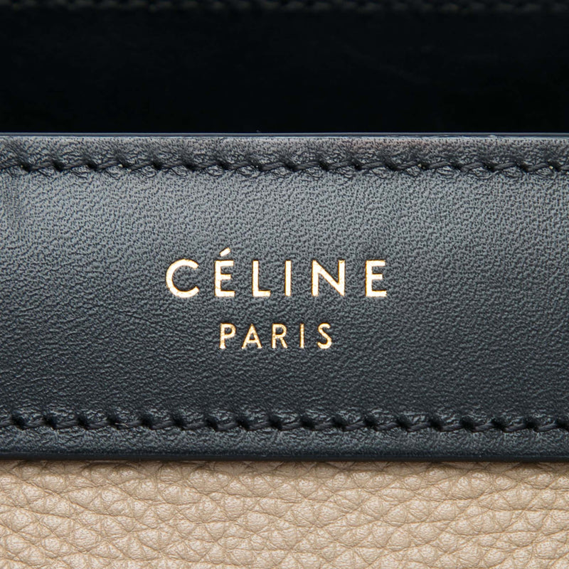 Nano Tricolor Leather Luggage Tote - Image 4