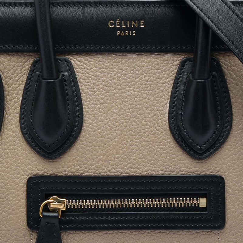 Nano Tricolor Leather Luggage Tote - Image 6