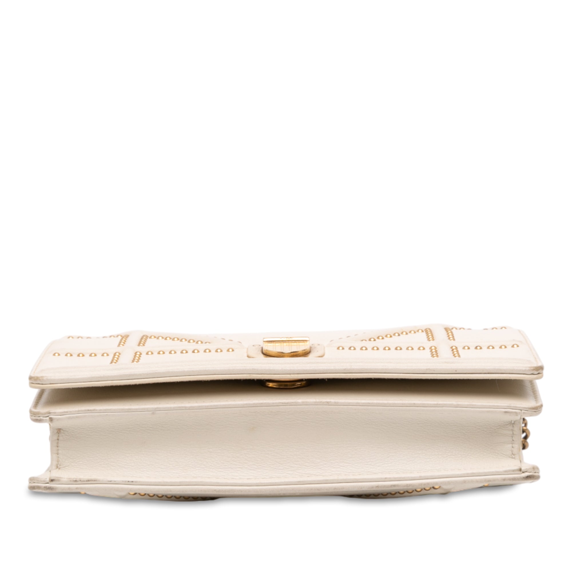 Studded Lambskin Diorama Wallet on Chain - Image 3