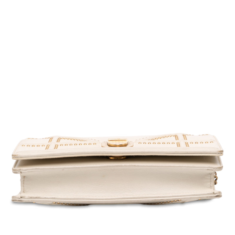 Studded Lambskin Diorama Wallet on Chain - Image 3