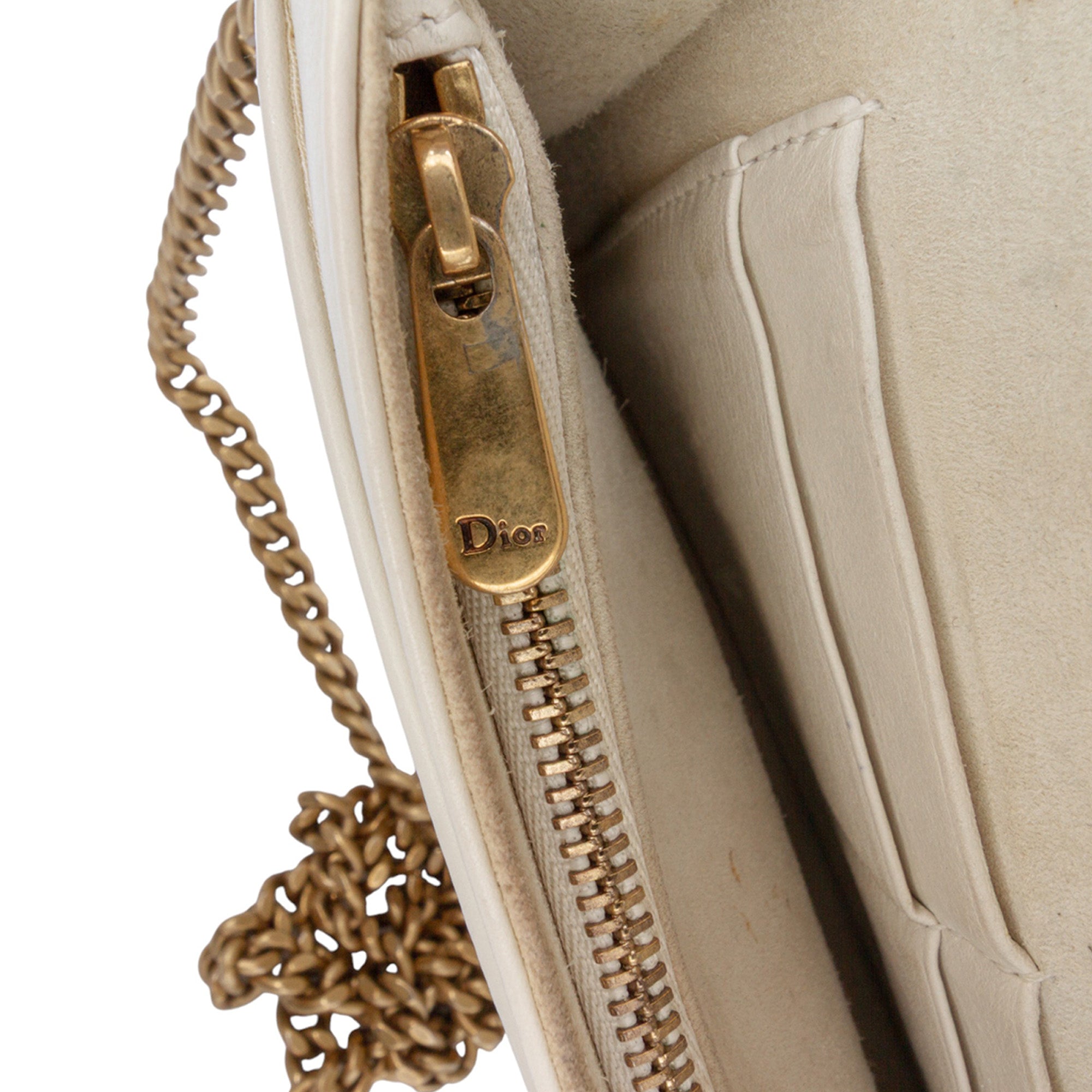Studded Lambskin Diorama Wallet on Chain - Image 6