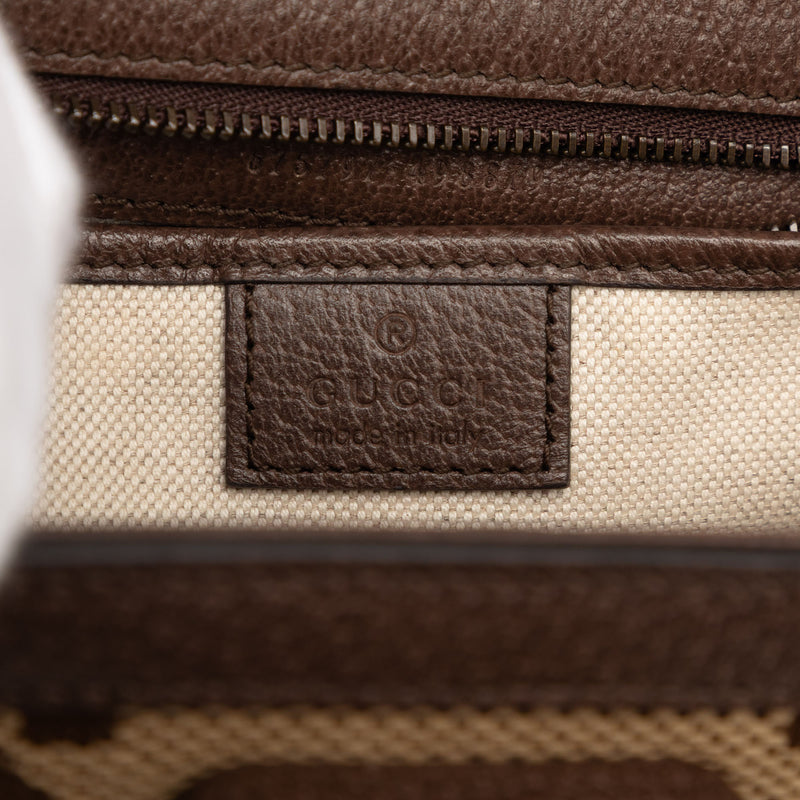 Small Jumbo GG Canvas Web Bamboo 1947 Top Handle Bag - Image 5