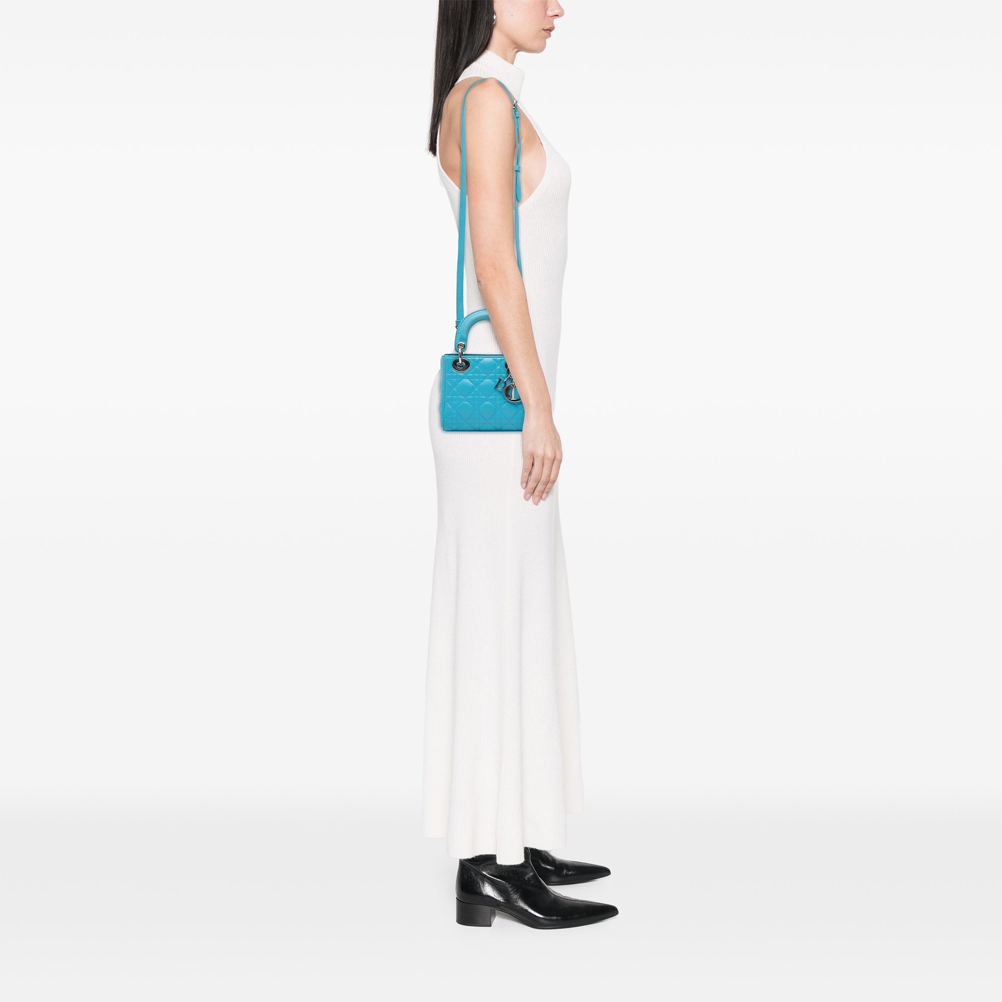 Mini Lambskin Cannage Lady Dior - Image 11