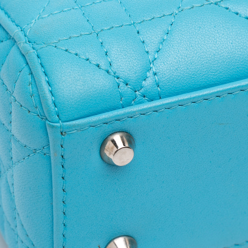 Mini Lambskin Cannage Lady Dior - Image 8