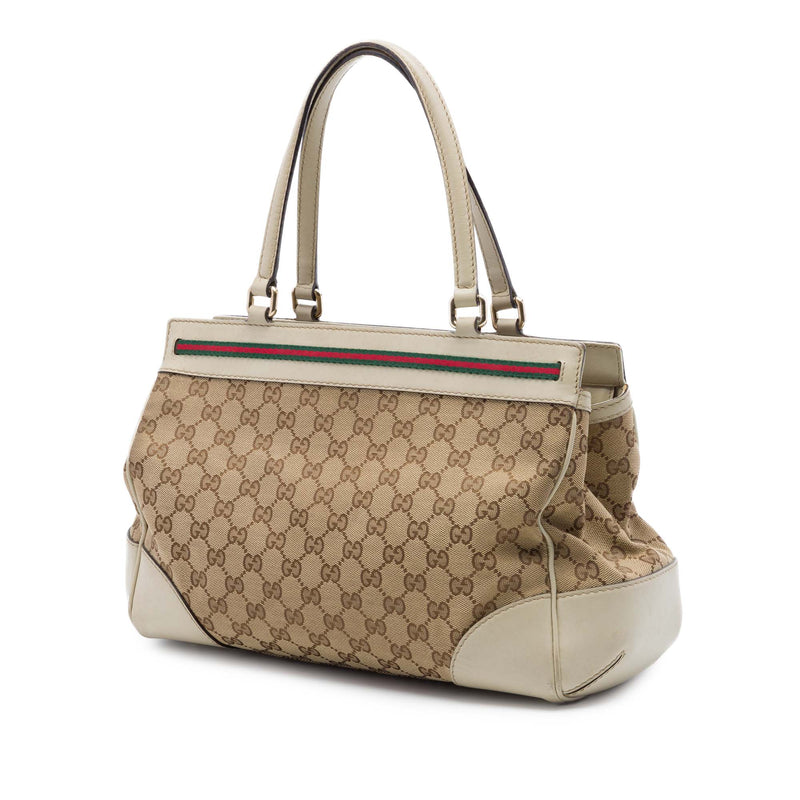 GG Canvas Web Mayfair Tote - Image 2
