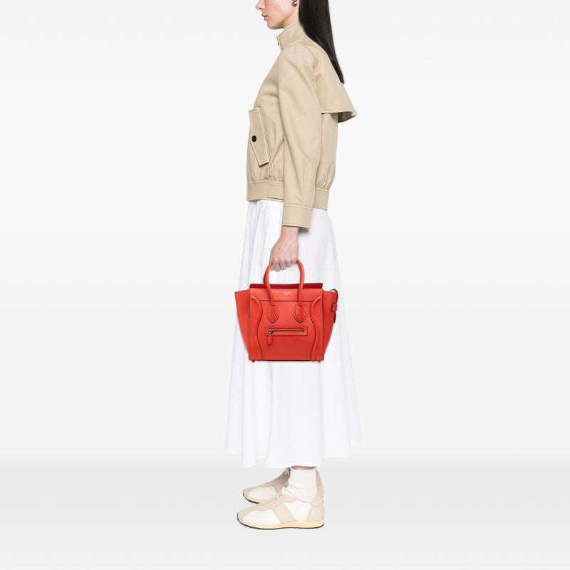 Micro Leather Luggage Tote - Image 7