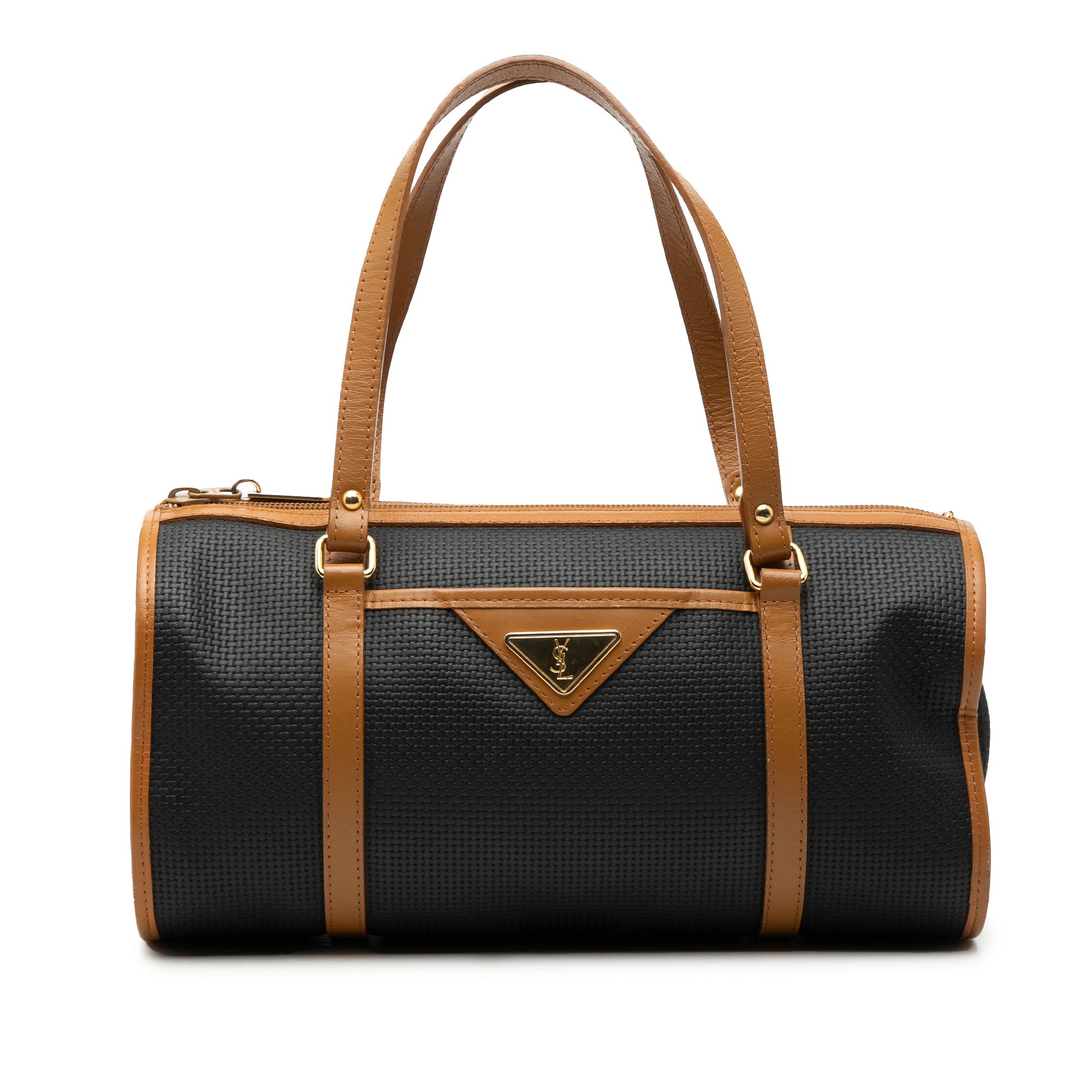 Weave Canvas Boston Bag - Image 1