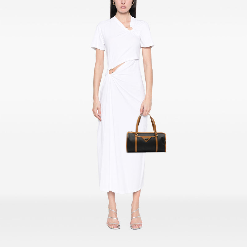 Weave Canvas Boston Bag - Image 6