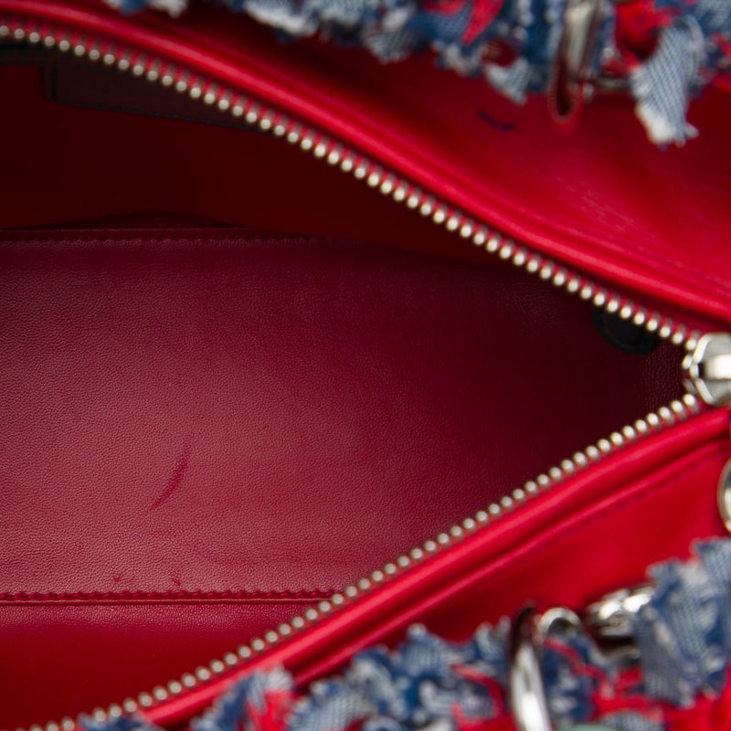 Medium Tweed Cannage Fringe Lady Dior - Image 4