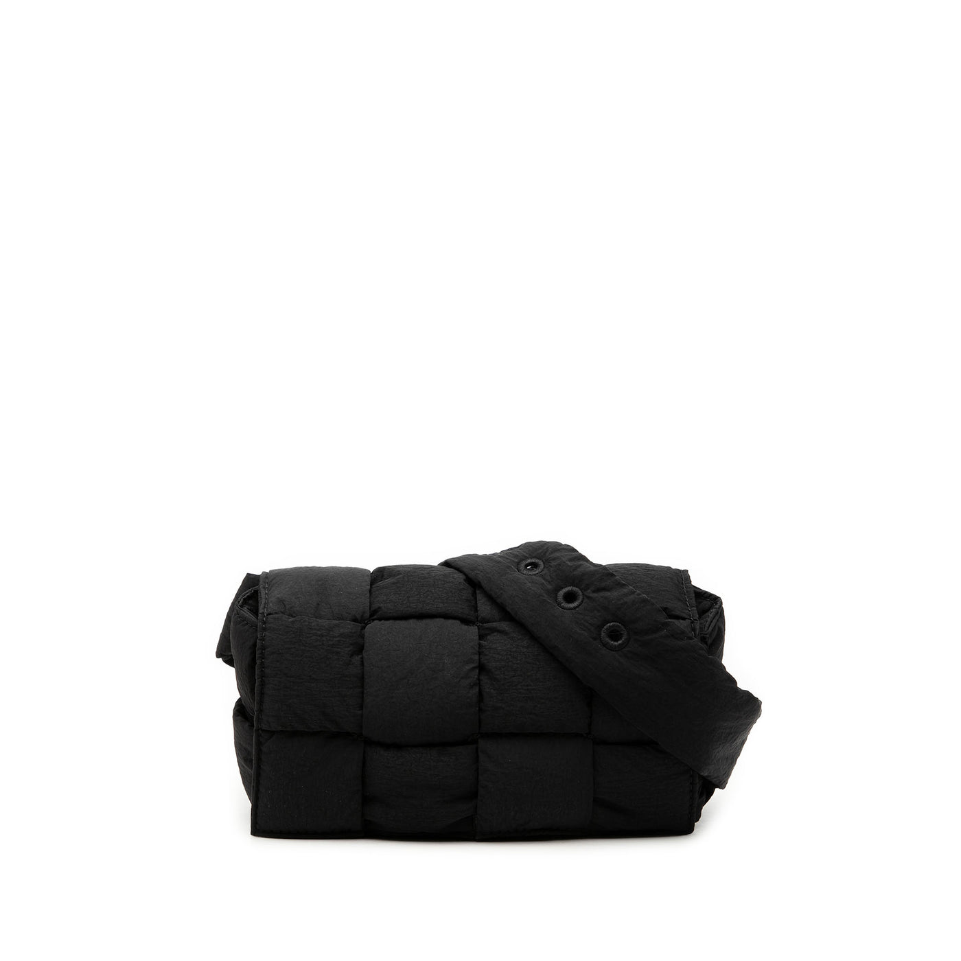 Mini Nylon Intrecciato Padded Tech Cassette Belt Bag - Image 1