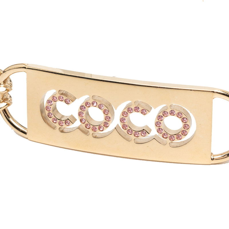 Gold Plated Strass Coco Double Chain Belt - Image 4