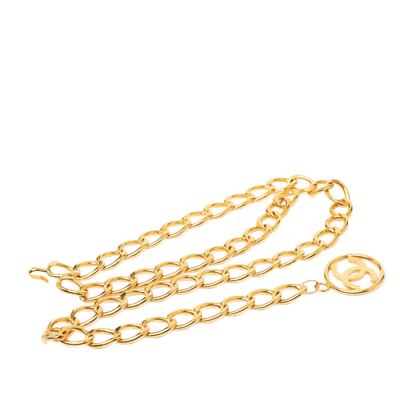CC Gold  Plated Logo Chain Belt - Image 1