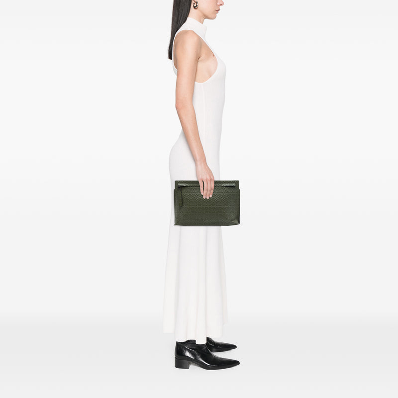 Embossed Leather Anagram Repeat T Pouch - Image 6