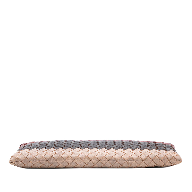 Tricolor Nappa Intrecciato Clutch - Image 3