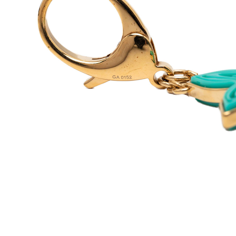 Gold Plated and Resin Naif Bag Charm - Image 3